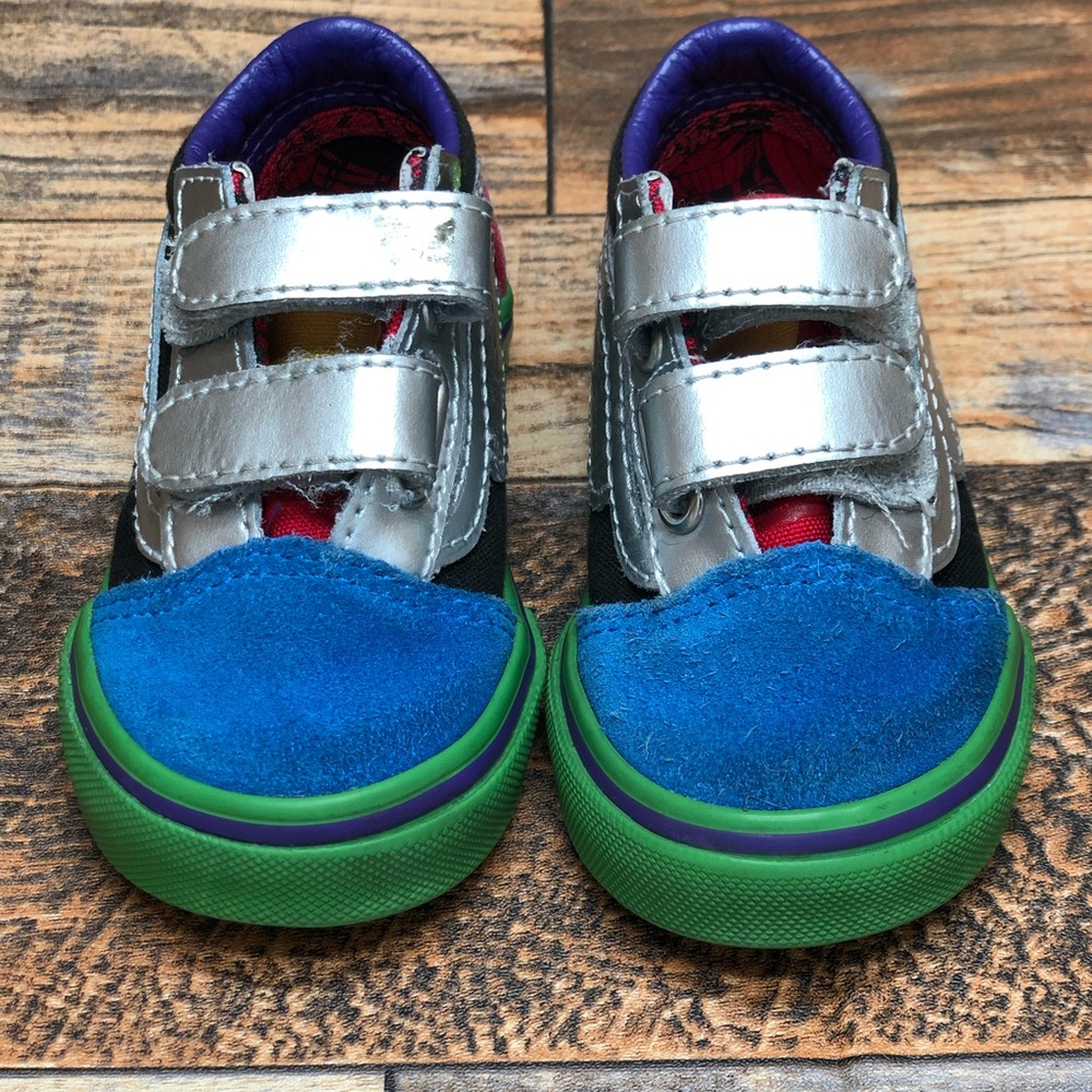 Vans Old Skool X Marvel What The Avengers Toddler Strap Sneakers 4.5 - Picture 2 of 12